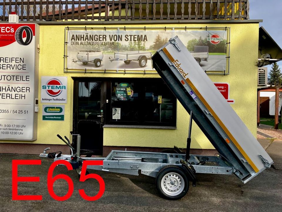 Pkw Anhänger EDUARD E65 | 2,31x1,45m | 1350kg | Heckkipper in Cottbus
