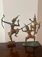Vergoldete Bronzefiguren Thai: Rama, Hanuman und Thotsakan Pankow - Prenzlauer Berg Vorschau