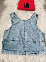 Esprit Bluse cropped Jeansbluse boho Style modern S 36 blau Saarland - Spiesen-Elversberg Vorschau