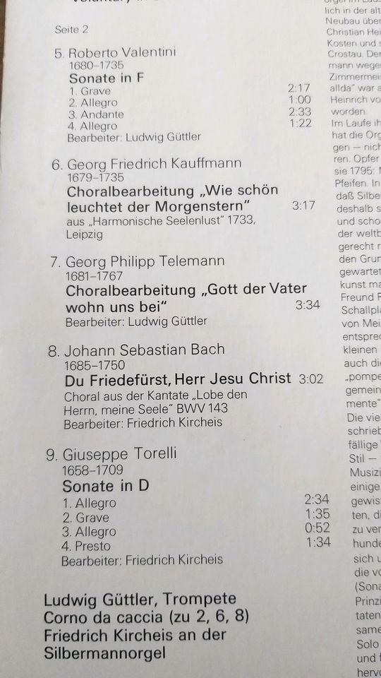 LUDWIG GÜTTLER , Musik für Trompete und Orgel in Dresden