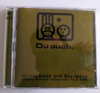 Für Sammler: 2 CD "Du auch" Grissemann und Stermann.  14.3.1999 Berlin - Grunewald Vorschau