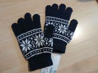 Strickhandschuhe schwarz-weiß m. Norwegermuster Baden-Württemberg - Offenburg Vorschau