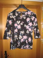 Damen Tunika/Shirt/Bluse, schwarz mit Blumen, Gr. 38 von Yessica Bayern - Schwarzenbach a d Saale Vorschau