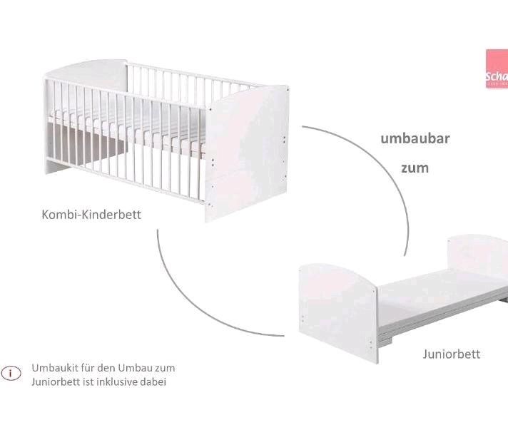 Schardt Bett Juniorbett Kinderbett Babybett Jugendbett Matratze in Düsseldorf