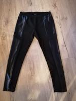 Leggings mit seitlichem Lederimitat Gr. 44 schwarz Sachsen - Strehla Vorschau