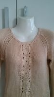 H&M Pullover lachs beige Farbton mit Blumen Häkel Boho Design Hessen - Hanau Vorschau