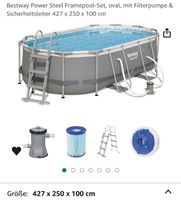Pool mit ca.7250 l , Leiter und Zubehör Hohen Neuendorf - Borgsdorf Vorschau
