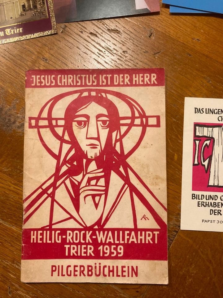 Heilig-Rock-Wallfahrt Trier 1959; Pilgerbüchlein, und Bilder in Großrosseln