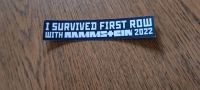 Rammstein - First Row Sticker 2022 Nordrhein-Westfalen - Engelskirchen Vorschau