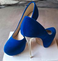 High Heels Blau Gold Hessen - Gedern Vorschau