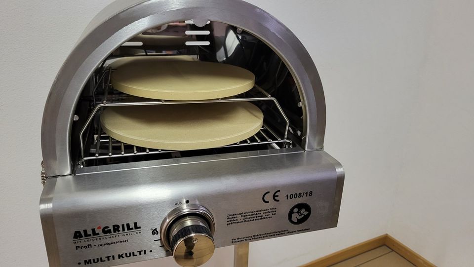 40% Aussteller Gasgrill Pizzagrill MULTI-KULTI® Edelstahl in Königsmoos