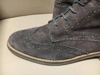 Wildleder-Stiefeletten mit Budapester Muster, Gr. 39 Bayern - Regensburg Vorschau