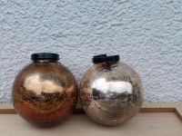 ***X-MAS*** Glas-Kugeln - Craquele ~ Bruchglas ~ gold & braun Hessen - Schaafheim Vorschau