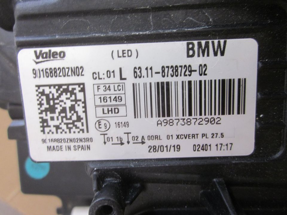 BMW 3er Scheinwerfer LED AHL links  63117470419 in Ostfildern