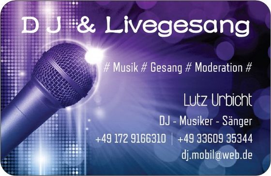 DJ mit Livegesang und Moderation für Ihre Veranstaltung in Fürstenwalde (Spree)