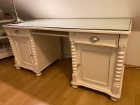 Schreibtisch massiv weiß Massivholz mit Aufsatz Nordrhein-Westfalen - Bergheim Vorschau
