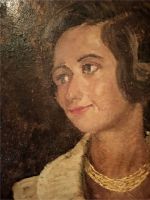 Ölgemälde,Gemälde, schöne junge Frau, Mid-Century Sachsen - Torgau Vorschau