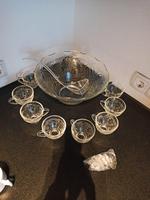 Bowle Glasschale Set Glastassen Weihnachten Silvester Nordrhein-Westfalen - Bottrop Vorschau
