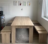 Tisch mit Bänken Sonoma Eiche Nachbildung Duisburg - Walsum Vorschau