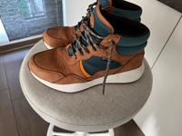 Timberland Sneaker high cognac petrol Gr. 38,5 Saarland - Perl Vorschau
