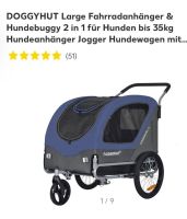 Fahrradanhänger Doggyhut Hundebuggy bis 35 kg Friedrichshain-Kreuzberg - Kreuzberg Vorschau