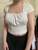 Weißes Shirt croptop Babytee Berlin - Neukölln Vorschau