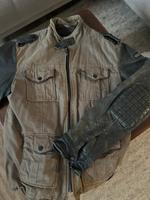TIGHA Jacke Leder Canvas schwarz/oliv Gr. M Bayern - Germering Vorschau