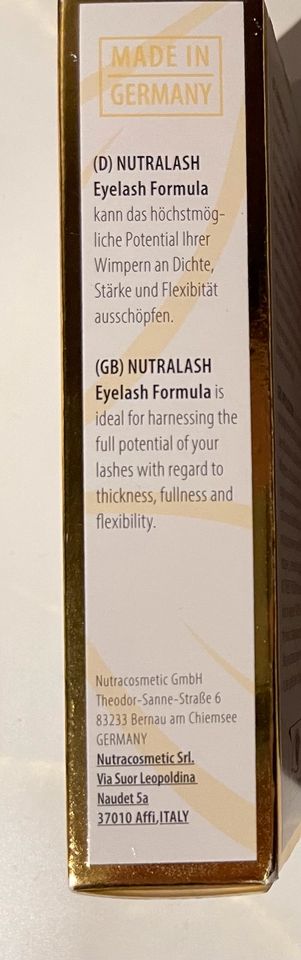 Nutralash Wimpernserum Augenbraue Eyelash Serum 3ml Neu OVP 79,95 in Düsseldorf