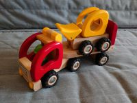 Laster mit Bagger Holz Spielzeug hochwertig Sachsen - Burgstädt Vorschau