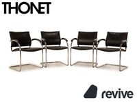 4er Garnitur Thonet S 74 / S74 Leder Stuhl Schwarz Vintage Lindenthal - Köln Lövenich Vorschau