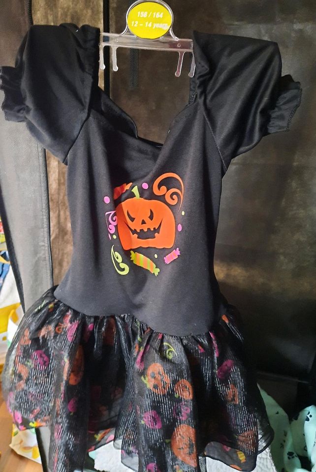 Mädchen Halloween Kleid in Holzweißig