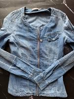 Guess Jeans Bluse mit Reißverschluss blau Gr. S Bayern - Windberg Vorschau