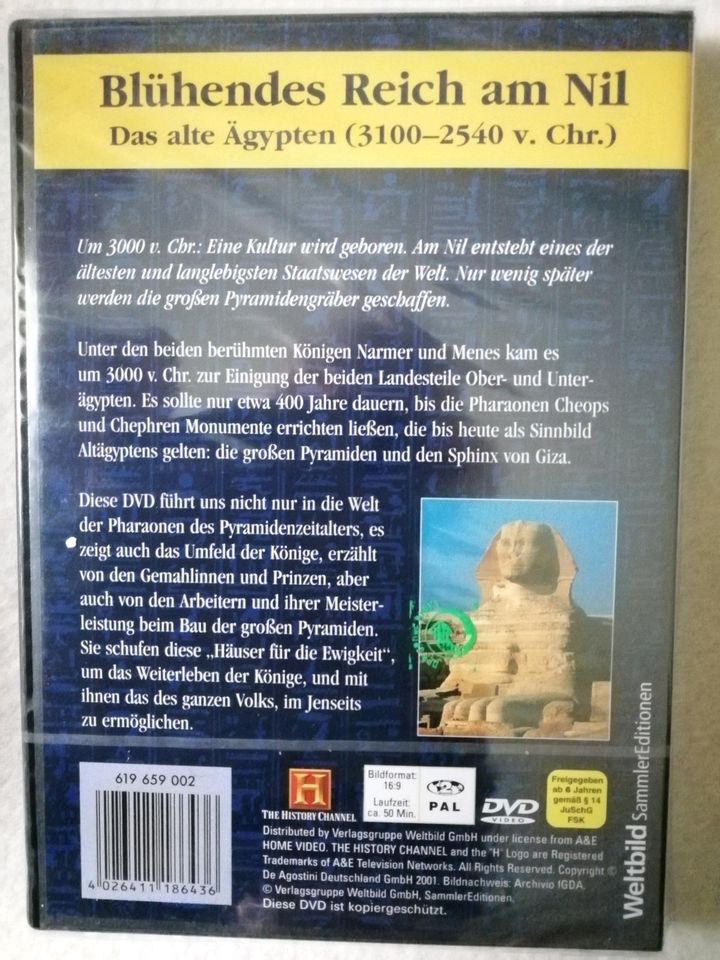 8 DVDs  Ägypten ,Original verpackt, alle 50 Euro, oder Stck. 7,50 in Zülpich