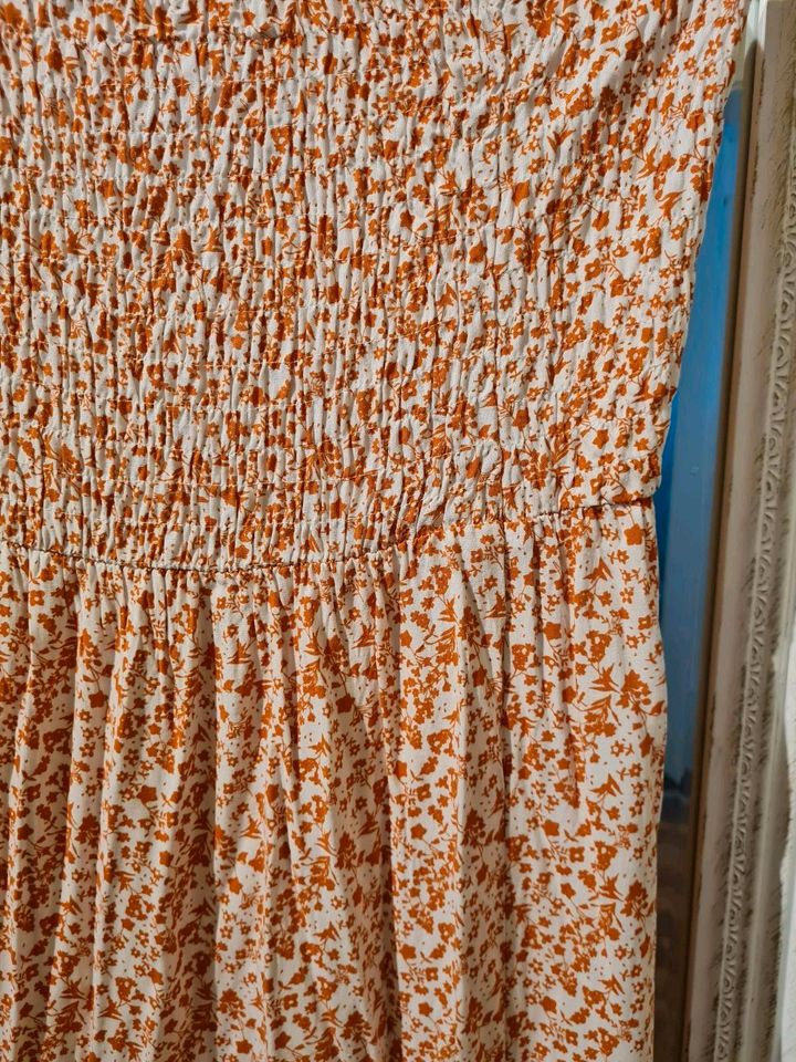 Maxikleid, Fresh Made, M, Orange/weiß, neu in Braunschweig