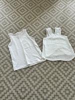 H&M Zara Shirt Top weiß Häkel Volant 134 140 Bayern - Kösching Vorschau