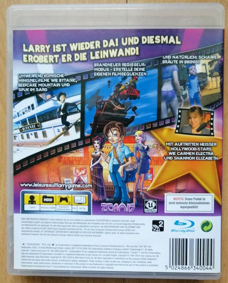 Playstation 3 PS3 Leisure Suit Larry Box Office Bust Top! RAR in Ludwigsfelde