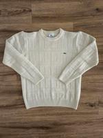 Vintage Lacoste 90s Pullover Strickpullover Sweater Creme S Beige Baden-Württemberg - Sindelfingen Vorschau