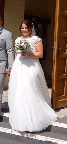 Wunderschönes Brautkleid von Bianco Evento Größe 46 in Nalbach