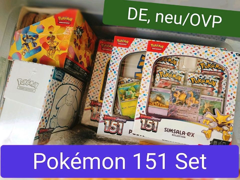 Pokémon 151 - UPC ETB Kollektion Tin Display, Pokemon Set in Regensburg