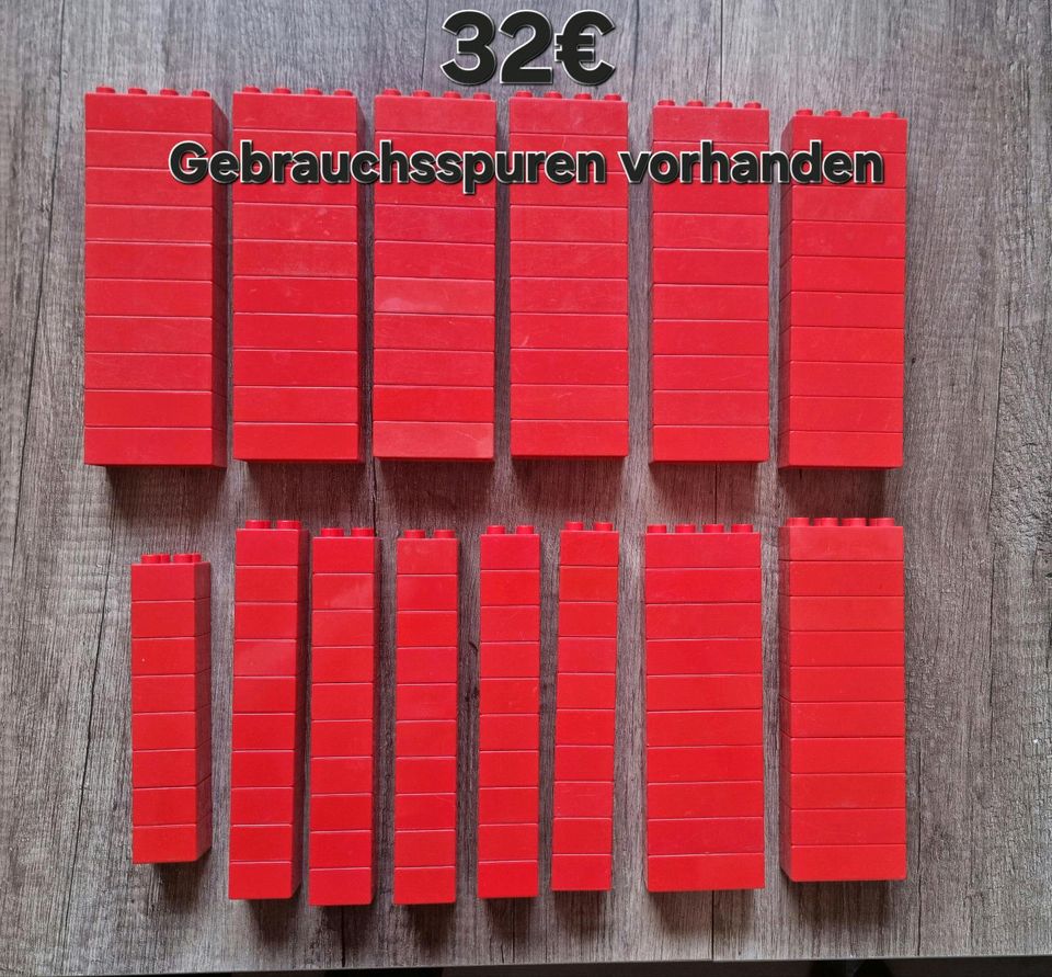 Lego Duplo Bausteine Lange Stein Rot Grün Gelb in Bünde