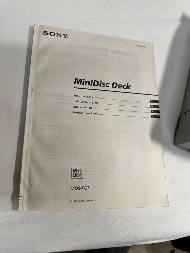 Sony Minidisk Player Recorder MDS-PC1 in Berlin