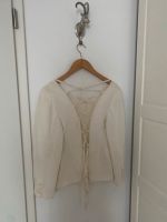 Cooler Blazer Virmani Vintage Creme weiß Gr. 38/40 mit Schnürung Sendling - Obersendling Vorschau