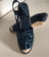 S.Oliver Damen Keilabsatz Sandalen Sandaletten blau Gr. 40 NEU! Sachsen - Pegau Vorschau