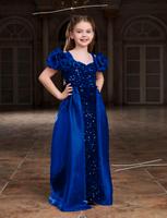 Elegantes Kinderfestkleid /Abendkleid - Royalblau Glitzer 134-140 Bayern - Rödental Vorschau