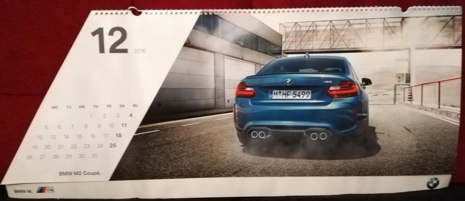 Original BMW ///M Kalender Neu M GmbH in Konstanz
