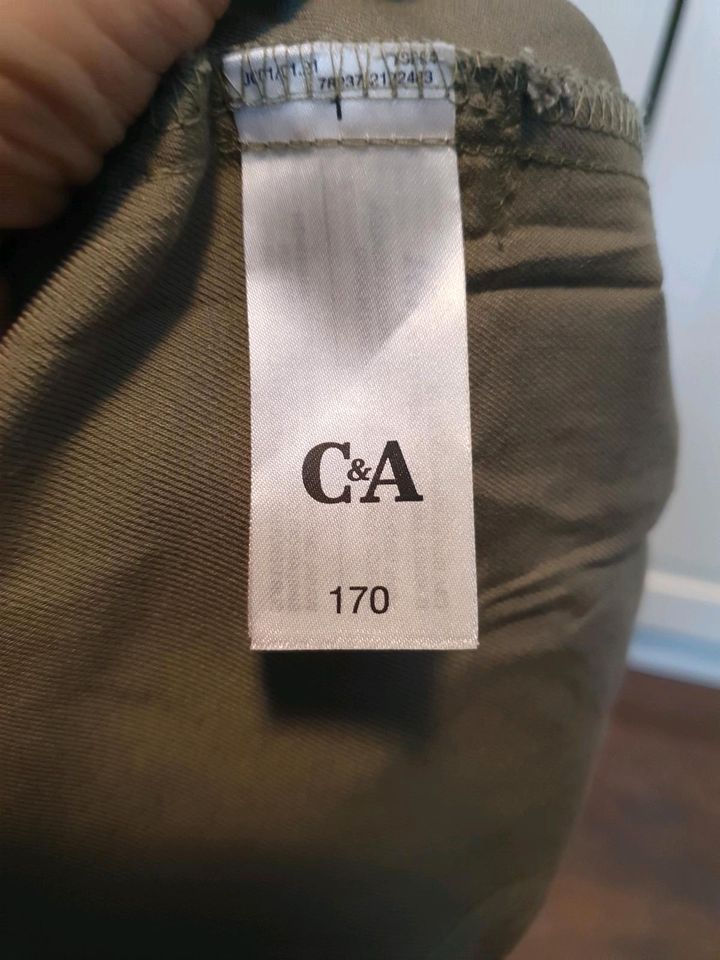 C&A, Shorts, Paperbag, kurze Hose, Gr. 170, khaki, wie NEU 8 in Gotha