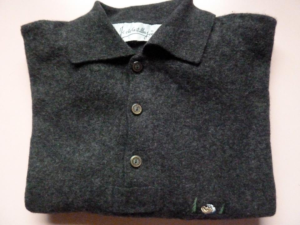 Herren-Pullover, reine Wolle, dunkelgrau, Gr. L, Made in Italien in Neuss