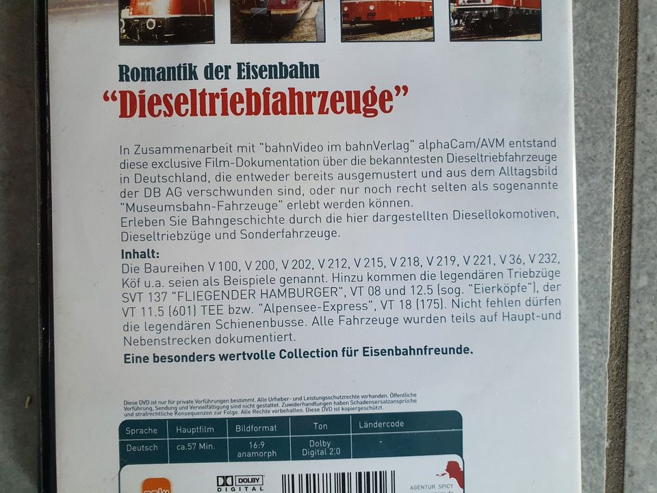 4 DVDs Romantik der Eisenbahn: Elektro, Dampflok, Diesel, Winter in Neuenkirchen