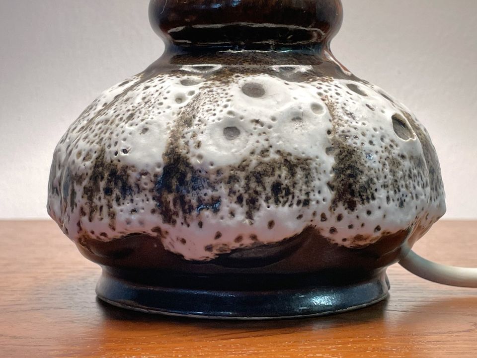 Tischlampe 36cm 60er/70er Jahre Vintage Keramik Fat Lava in Dresden