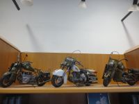 3 Harley Motorrad Blech-Modelle Metall Military Police Niedersachsen - Wittmar Vorschau